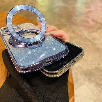 Luxury Glitter Mirror Bracket Case