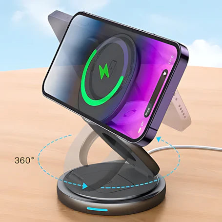 ZGA 3 In 1 Rotating Wireless Charging