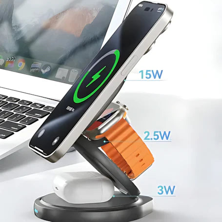 ZGA 3 In 1 Rotating Wireless Charging