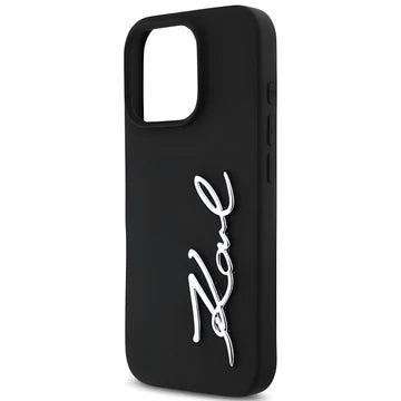 Karl Lagerfeld TPU Silicone Signature Metal Hard Case